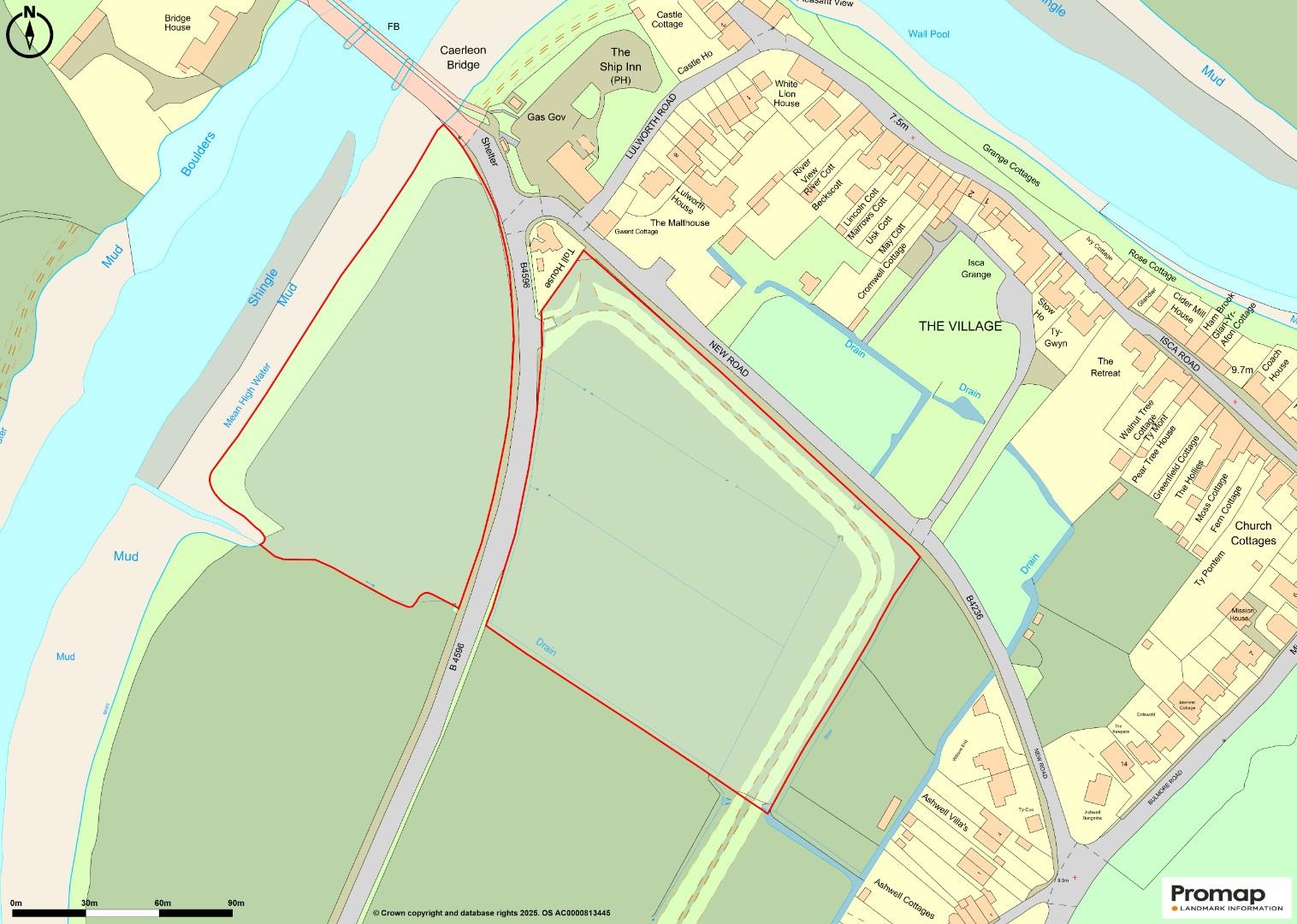 Approx 8.94 acres of land on East and West of Caerleon Road, Caerleon, Newport NP18 1QB